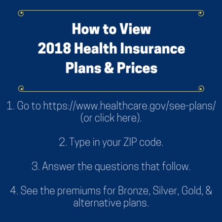 How to View 2018 Health Insurance Plans & Prices