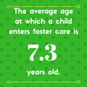 average age a child enters foster care