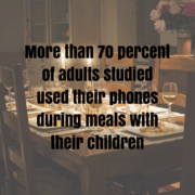 mobile devices at dinnertime statistic